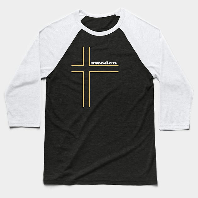 sweden Baseball T-Shirt by ACB